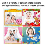 Fotocamera istantanea per bambini con doppio obiettivo 1080P