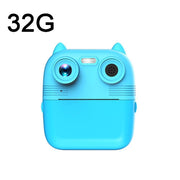 Fotocamera a stampa istantanea 1080P Schermo IPS da 2,8 pollici Fotocamera per bambini a doppia lente anteriore e posteriore, Pink, Yellow, Blue, Pink+32G Card, Yellow+32G Card, Blue+32G Card