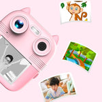Fotocamera a stampa istantanea 1080P con doppia lente e schermo I