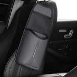 Borsa da appendere per riporre la tazza dell'acqua in tessuto multifunzionale in pelle per seggiolino auto