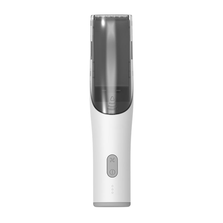 Tagliacapelli elettrico impermeabile per bambini ricaricabile a basso rumore, Digital Version White, Suction Upgrade Version White