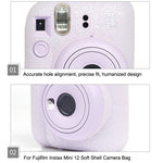 Per Fujifilm Instax Mini 12 custodia morbida in silicone per custodia per fotocamera, Glitter Pink
