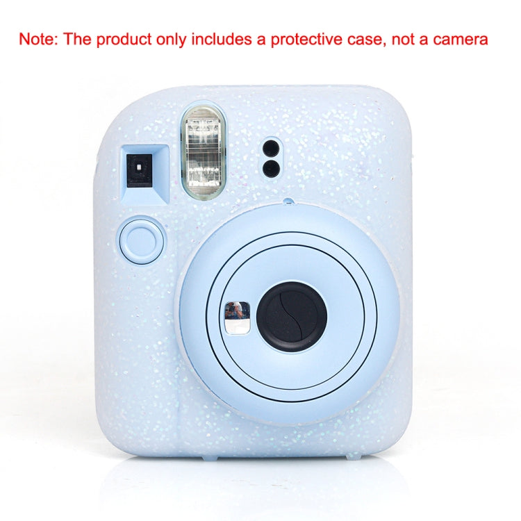Per Fujifilm Instax Mini 12 custodia morbida in silicone per custodia per fotocamera, Glitter Pink