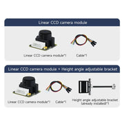 Modulo telecamera CCD a colonna singola Yahboom Sensore a matrice lineare, TSL1401, TSL1401+Bracket