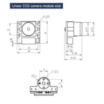 Modulo telecamera CCD a colonna singola TSL1401 3,3-5V