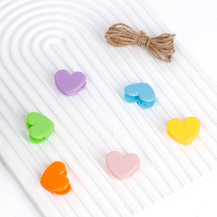 5 set di simpatici clip da tavolo con clip a forma di amore, per appendere foto, decorazione da parete, memo clip, Love Clip