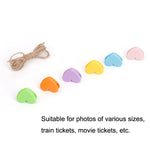 5 set di simpatici clip da tavolo con clip a forma di amore, per appendere foto, decorazione da parete, memo clip, Love Clip