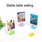 5 set di simpatici clip da tavolo con clip a forma di amore, per appendere foto, decorazione da parete, memo clip, Love Clip
