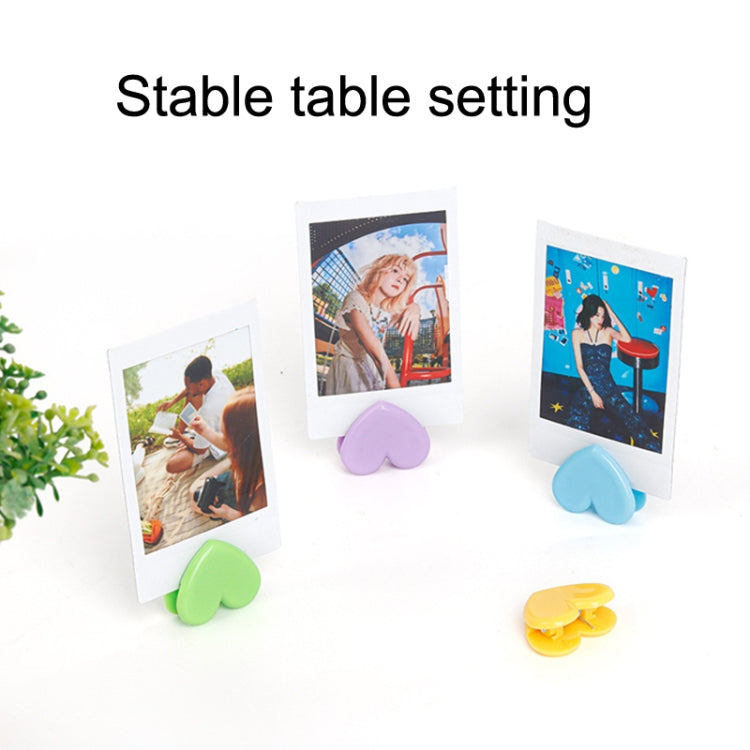 5 set di simpatici clip da tavolo con clip a forma di amore, per appendere foto, decorazione da parete, memo clip, Love Clip