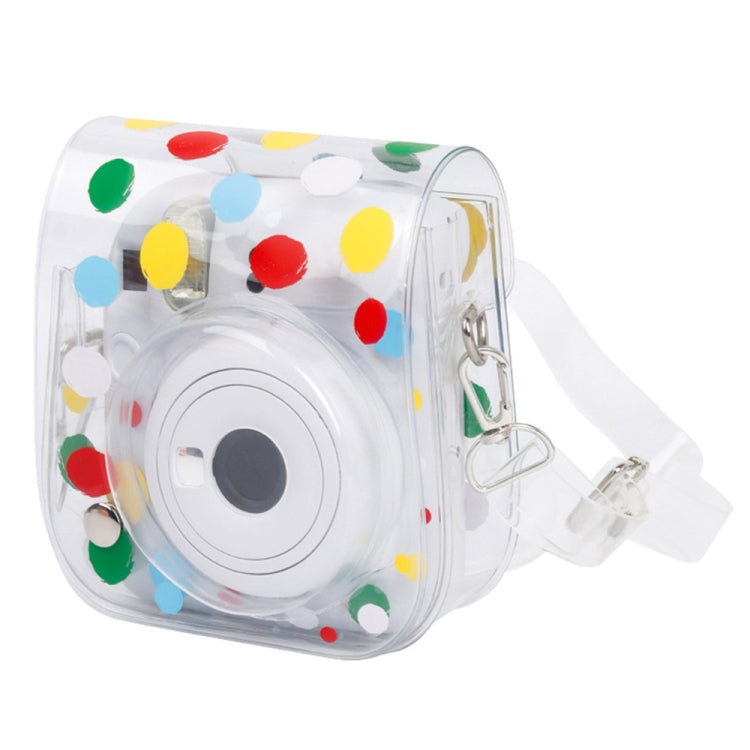 Custodia trasparente per fotocamera digitale Fujifilm Instax Mini 12/11, Color Wave Dot