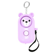 130dB LED Personal Alarm Pull Ring Prodotti per autodifesa all'aperto, Bear Style (Light Blue), Bear Style (Pink), Bear Style (Blue), Bear Style (Purple), Bear Style (Orange), Bear Style (Green), Ordinary Style (Pink), Ordinary Style (Blue)