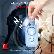 130dB LED Personal Alarm Pull Ring Prodotti per autodifesa all'aperto, Bear Style (Light Blue), Bear Style (Pink), Bear Style (Blue), Bear Style (Purple), Bear Style (Orange), Bear Style (Green), Ordinary Style (Pink), Ordinary Style (Blue)