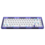 Kit tastiera meccanica personalizzata con retroilluminazione RGB cablata con albero hot swap, Beige, Black Transparent, Green Transparent, Purple Transparent