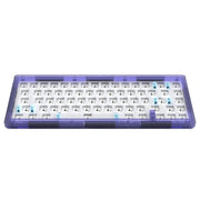 Kit tastiera meccanica personalizzata con retroilluminazione RGB cablata con albero hot swap, Beige, Black Transparent, Green Transparent, Purple Transparent
