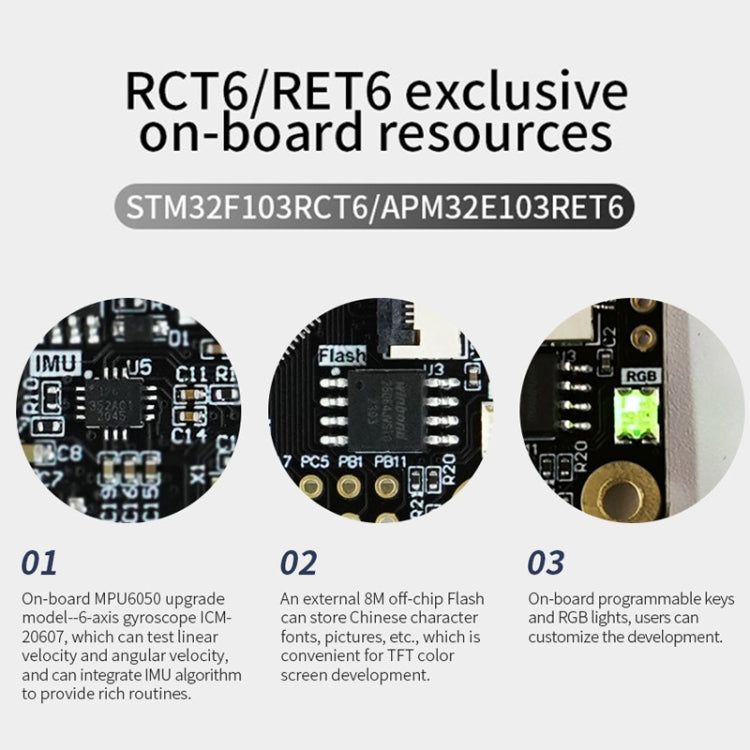 Scheda sviluppo STM32F103RCT6 con schermo TFT 0.96"