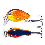 HENGJIA 2 pezzi 2,5 cm 1,5 g acqua galleggiante poco grasso micro-oggetto mini stampa 3D esca Luya