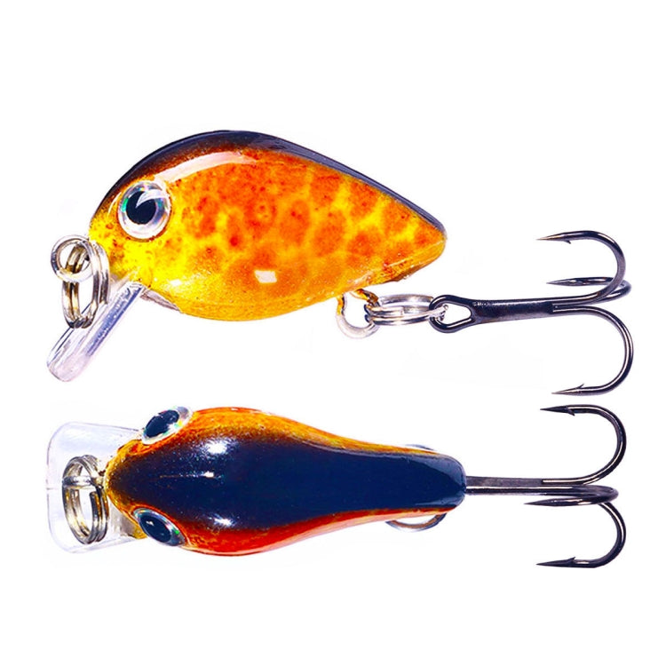 HENGJIA 2 pezzi 2,5 cm 1,5 g acqua galleggiante poco grasso micro-oggetto mini stampa 3D esca Luya