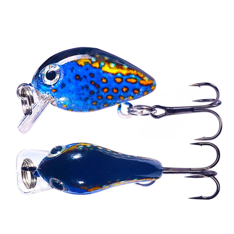 HENGJIA 2 pezzi 2,5 cm 1,5 g acqua galleggiante poco grasso micro-oggetto mini stampa 3D esca Luya