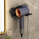 Per Dyson Asciugacapelli Supporto da parete per bagno Scaffale portaoggetti, Simple White, Simple  Black, Simple  Gray, Upgrade White, Upgrade Black, Upgrade Gray