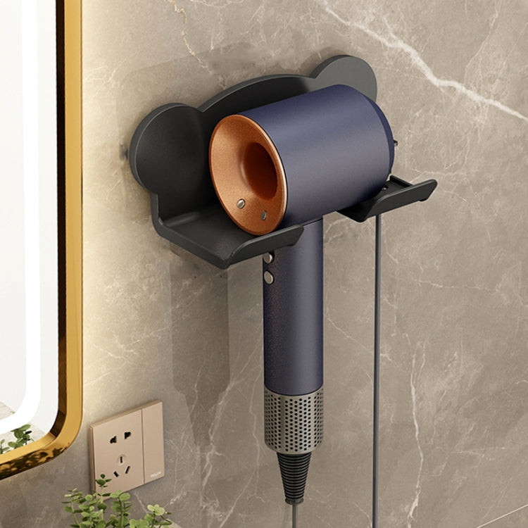 Per Dyson Asciugacapelli Supporto da parete per bagno Scaffale portaoggetti, Simple White, Simple  Black, Simple  Gray, Upgrade White, Upgrade Black, Upgrade Gray