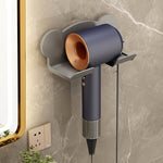 Per Dyson Asciugacapelli Supporto da parete per bagno Scaffale portaoggetti, Simple White, Simple  Black, Simple  Gray, Upgrade White, Upgrade Black, Upgrade Gray