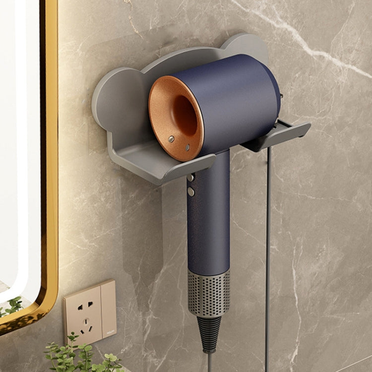 Per Dyson Asciugacapelli Supporto da parete per bagno Scaffale portaoggetti, Simple White, Simple  Black, Simple  Gray, Upgrade White, Upgrade Black, Upgrade Gray