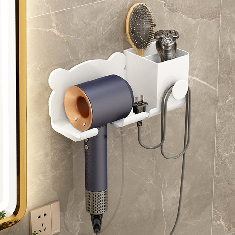 Per Dyson Asciugacapelli Supporto da parete per bagno Scaffale portaoggetti, Simple White, Simple  Black, Simple  Gray, Upgrade White, Upgrade Black, Upgrade Gray