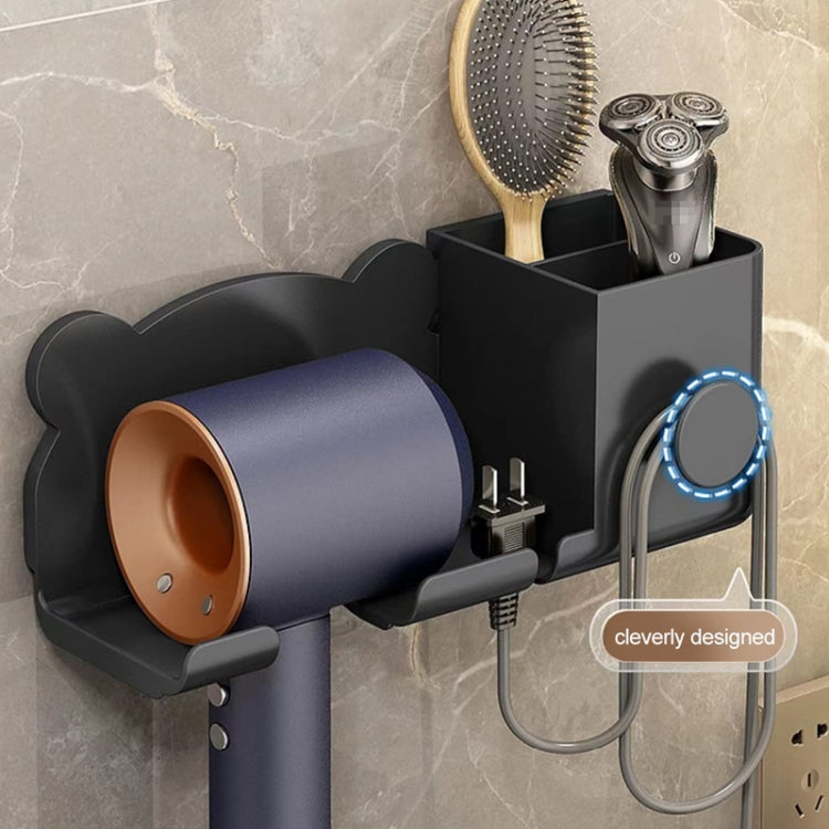 Per Dyson Asciugacapelli Supporto da parete per bagno Scaffale portaoggetti, Simple White, Simple  Black, Simple  Gray, Upgrade White, Upgrade Black, Upgrade Gray