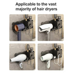 Per Dyson Asciugacapelli Supporto da parete per bagno Scaffale portaoggetti, Simple White, Simple  Black, Simple  Gray, Upgrade White, Upgrade Black, Upgrade Gray