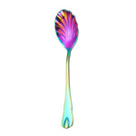 Cucchiaio per gelato, cucchiaio per gelato, cucchiaio per mescolare il caffè, 2 pezzi in acciaio inox, Stainless Steel Color, Gold, Rose Gold, Colorful, Blue, Black