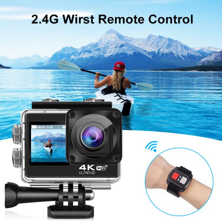 WIFI Colore Dual-Screen HD 4K Anti-Shake Video Telecamera sportiva impermeabile per esterni, Q60AR