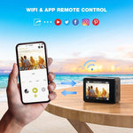 WIFI Colore Dual-Screen HD 4K Anti-Shake Video Telecamera sportiva impermeabile per esterni, Q60AR