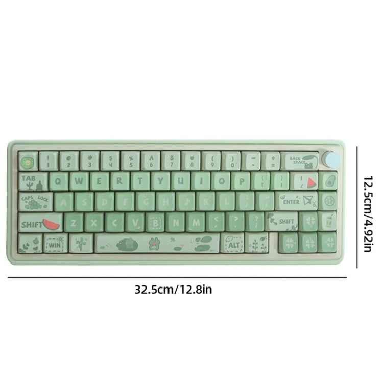 Tastiera meccanica da gioco retroilluminata RGB a 3 modalità wireless Bluetooth Kit in lega di alluminio + copritastiera, Light Blue, Pink, Light Green
