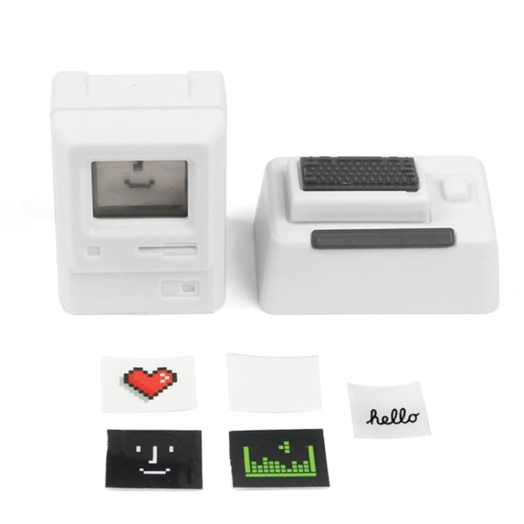 Tastiera meccanica MAC Retro Light Transmission Keycap, White, Pink, Black, Silver Gray