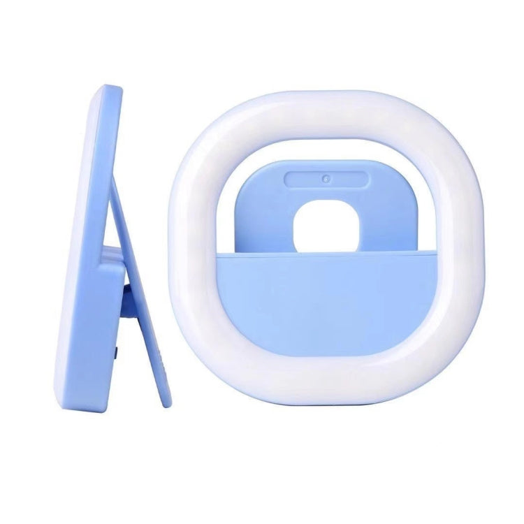 Luce di riempimento del telefono cellulare Ricaricabile Clip Ring Selfie Light, White, Pink, Blue