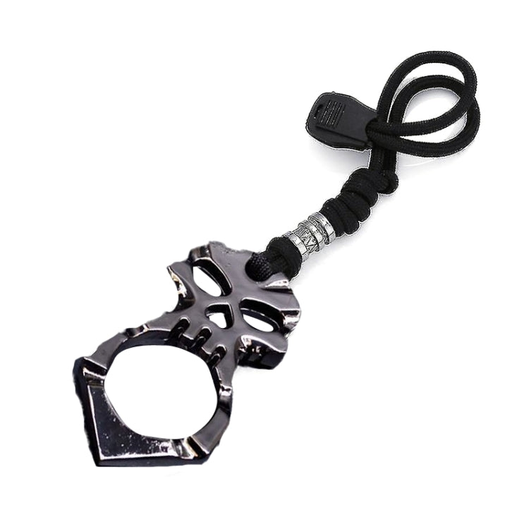 Portachiavi con finestra rotta per autodifesa con fibbia a dito singolo, Skull(Black), Skull(Gold), Skull(Silver)