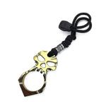 Portachiavi con finestra rotta per autodifesa con fibbia a dito singolo, Skull(Black), Skull(Gold), Skull(Silver)