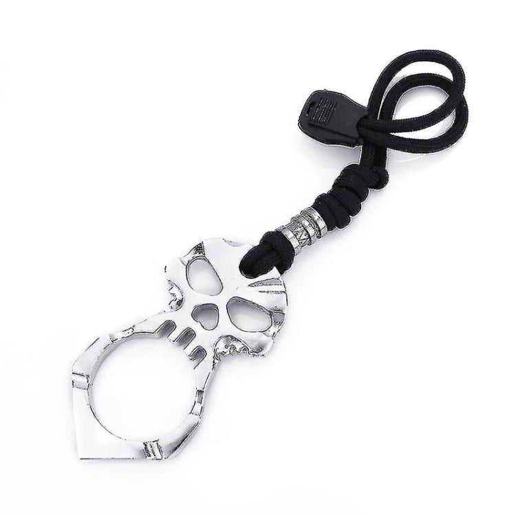 Portachiavi con finestra rotta per autodifesa con fibbia a dito singolo, Skull(Black), Skull(Gold), Skull(Silver)