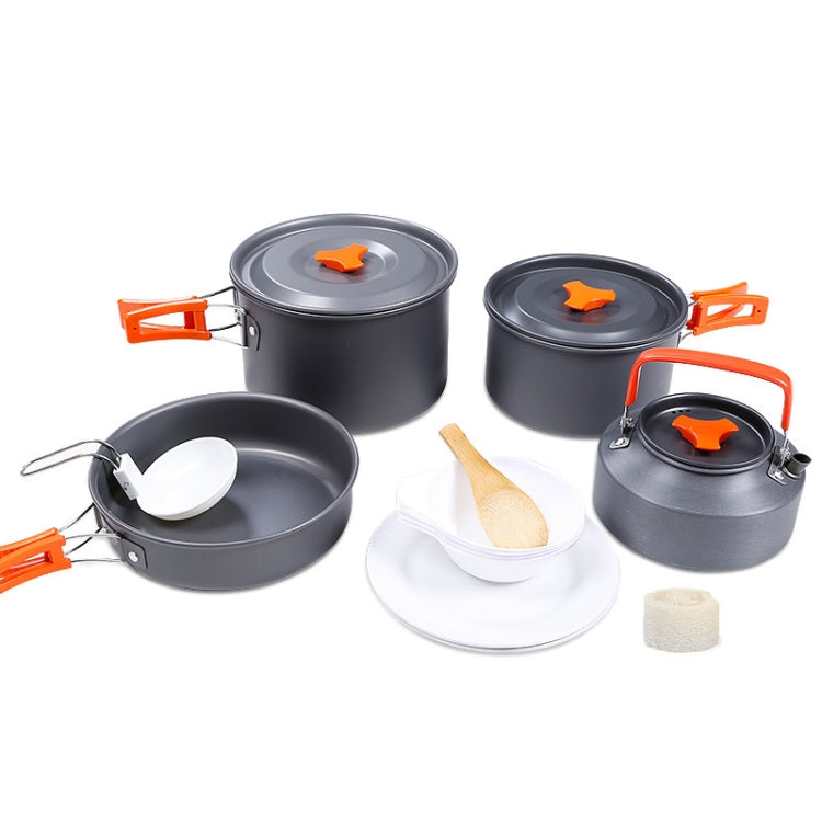 Hewolf HW-K1779 4-5 persone fornello da esterno in alluminio portatile set da campeggio, HW-K1779