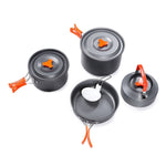 Hewolf HW-K1779 4-5 persone fornello da esterno in alluminio portatile set da campeggio, HW-K1779