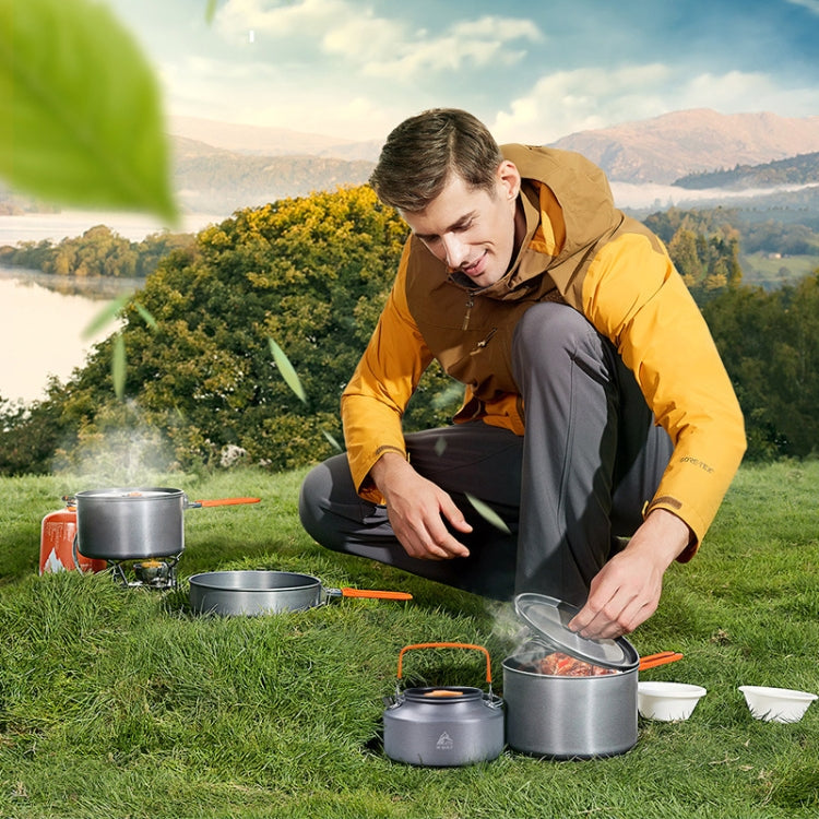 Hewolf HW-K1779 4-5 persone fornello da esterno in alluminio portatile set da campeggio, HW-K1779
