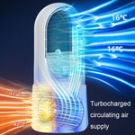 Ventilatore da tavolo senza lama USB con display LED