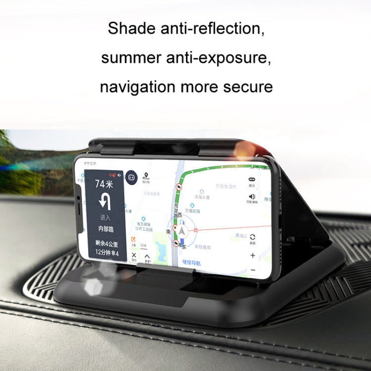 Supporto per cellulare da auto Supporto per cruscotto in silicone con motivo in fibra di carbonio