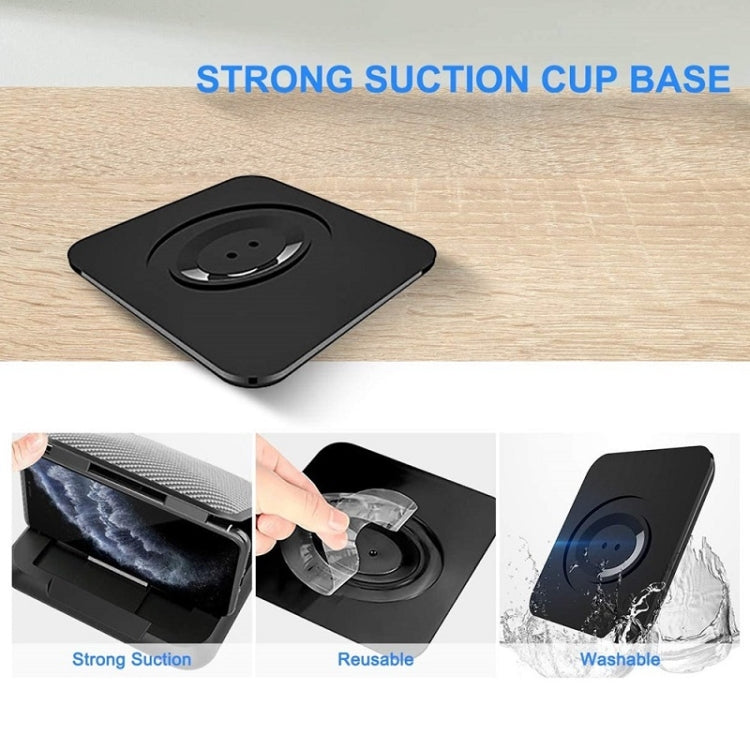 Supporto per cellulare da auto Supporto per cruscotto in silicone con motivo in fibra di carbonio