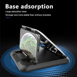 Supporto per cellulare da auto Supporto per cruscotto in silicone con motivo in fibra di carbonio