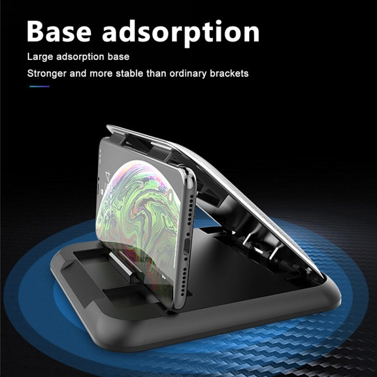 Supporto per cellulare da auto Supporto per cruscotto in silicone con motivo in fibra di carbonio
