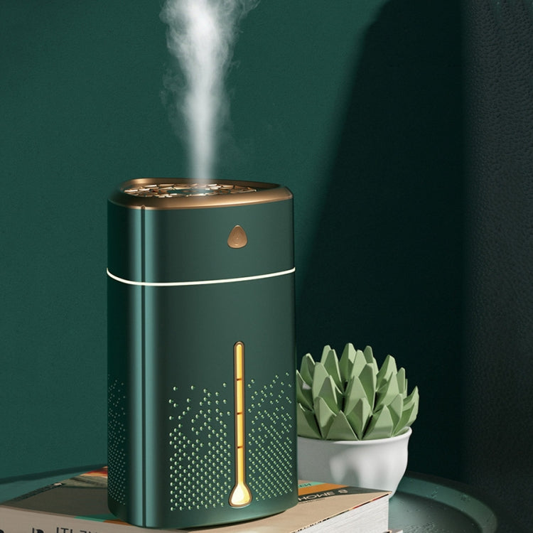 Atomizzatore per luce notturna per uso domestico con umidificatore purificante agli ioni d'argento plug-in USB silenzioso, Electroplated White, Electroplated Green, White, Green, Duck