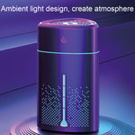Atomizzatore per luce notturna per uso domestico con umidificatore purificante agli ioni d'argento plug-in USB silenzioso, Electroplated White, Electroplated Green, White, Green, Duck