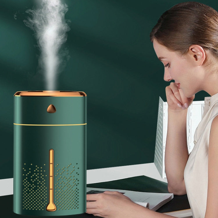 Atomizzatore per luce notturna per uso domestico con umidificatore purificante agli ioni d'argento plug-in USB silenzioso, Electroplated White, Electroplated Green, White, Green, Duck