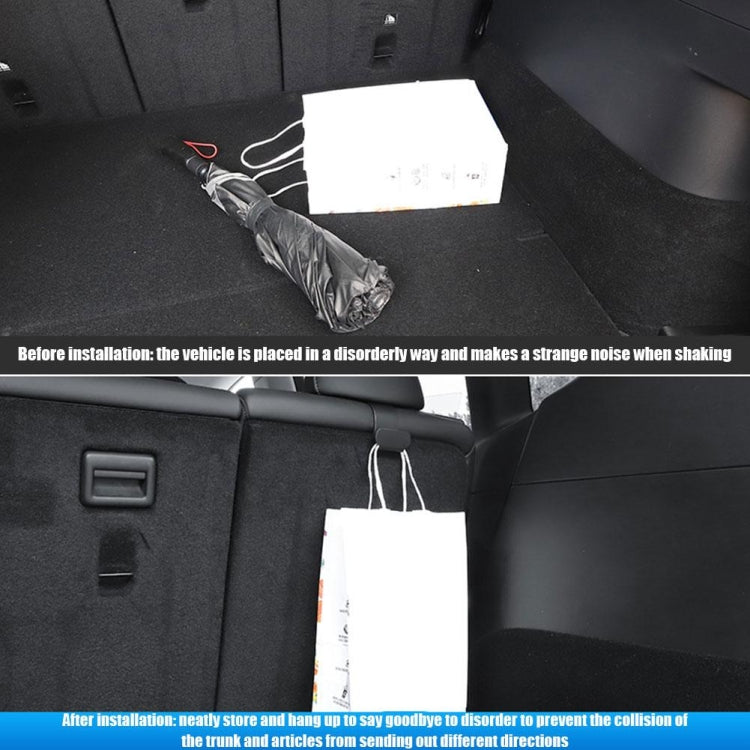 Per Tesla Model Y 2 pezzi Gancio portabagagli posteriore Borsa portaombrelli, 1pair